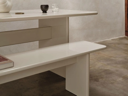 Ławka Rink kremowa duża ferm LIVING