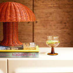 Lampa stołowa rattan koral HK Living