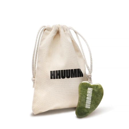 Masażer jadeitowy do twarzy gua sha HHUUMM