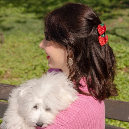 Klamra do włosów mini truskawka - Coucou Suzette