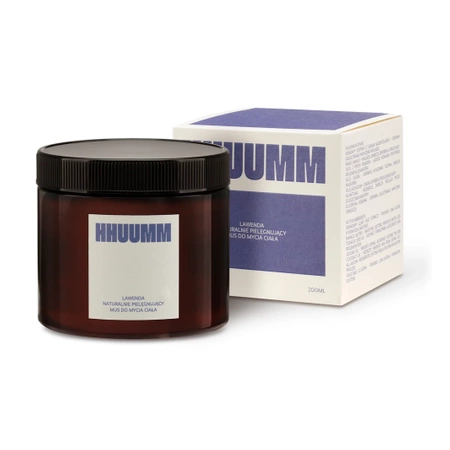 Naturalnie pielęgnujący mus do mycia ciała - lawenda 200ml HHUUMM