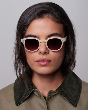 Okulary przeciwsłoneczne vintage cream IZIPIZI #C