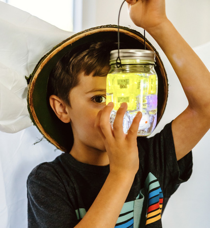 Glo Pals, Kostki sensoryczne świecące w wodzie Alex - zabawka kąpielowa, kolor żółty