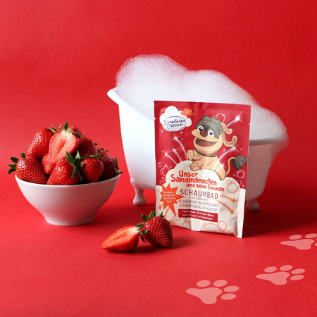 Truskawkowy płyn do kąpieli ze strzelającym cukrem Dresdner Essenz