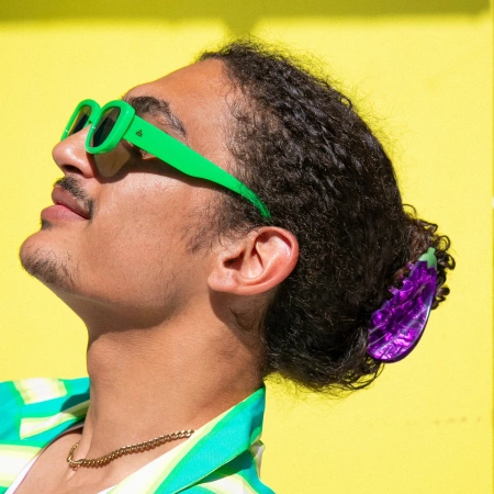 Klamra do włosów bakłażan - Coucou Suzette