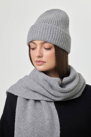 Szalik Aspen z wełny szary Peniche