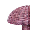 Lampa stołowa rattan burgundowy HK Living