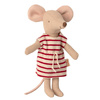 Myszka w pudełku sukienka w paski Maileg