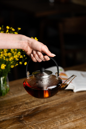 Ukryj Zaparzacz do herbaty 800 ml Eva srebrny Vialli Design