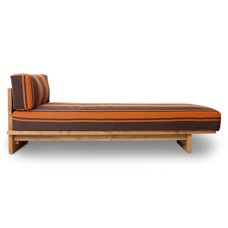 Leżanka outdoor teak retro Hk living