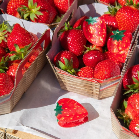 Klamra do włosów mini truskawka - Coucou Suzette