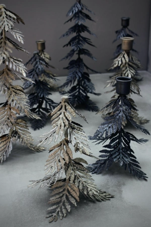 Świecznik choinkowy Nostalgia duży, czarny Nordstjerne