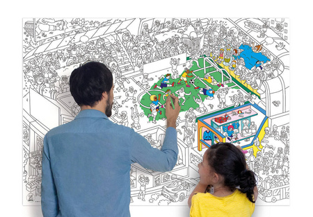 Kolorowanka Football100x70 OMY