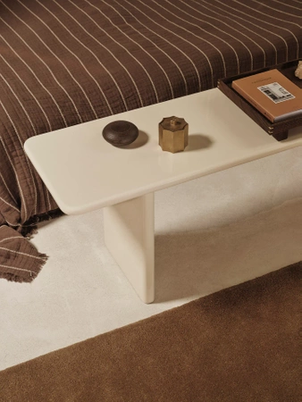 Ławka Rink kremowa ferm LIVING