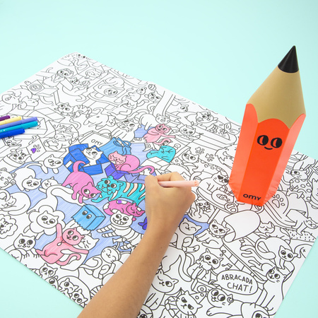 ORGANIZER NA DŁUGOPISY POMARAŃCZOWY OMY