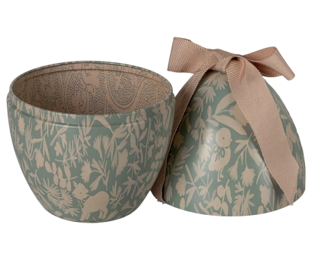 Jajko metalowe pisanka mięta Maileg