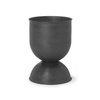 Doniczka Hourglass czarna mała ferm LIVING