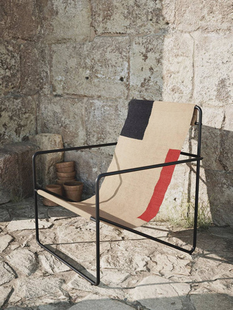 Krzesło Desert czarna rama Block ferm LIVING