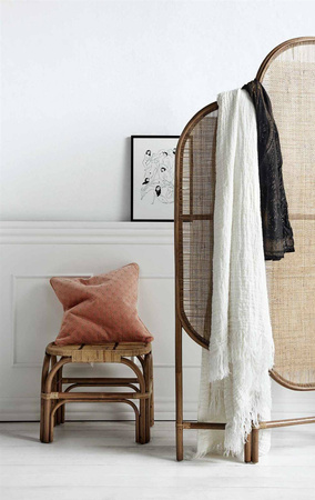 Parawan naturalny rattanowy Nordal