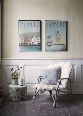 Plakat Bergen 30x40 ViSSEVASSE