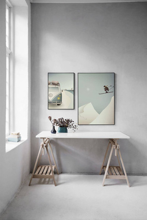 Plakat Skiing 50x70 ViSSEVASSE