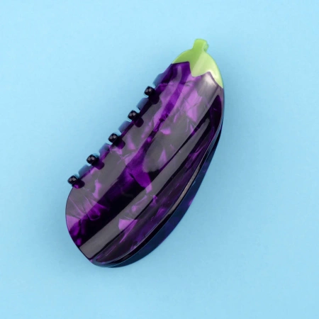 Klamra do włosów bakłażan - Coucou Suzette