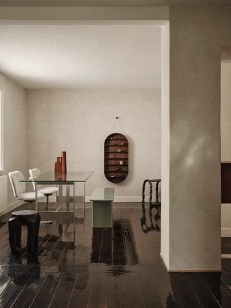 Ławka Rink zielona ferm LIVING