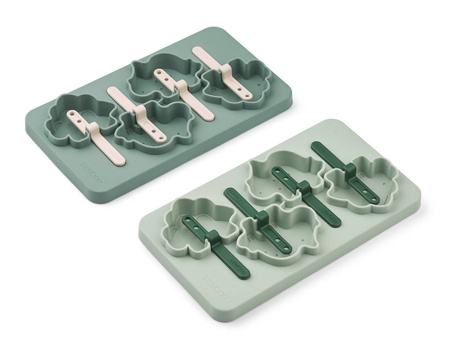 Foremki do lodów wielokrotnego użytku dino peppermint Liewood