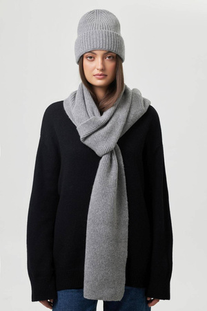 Szalik Aspen z wełny szary Peniche