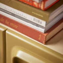 Szafka RTV Space zielona/kremowa HK Living