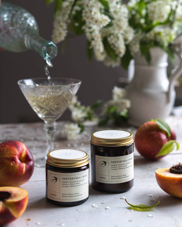 Świeca sojowa Nektarynka i Wino Jaskółka