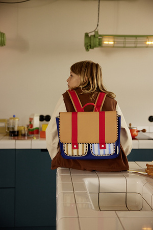 Tornister jane beige + ned blue Sticky Lemon