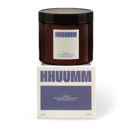 Naturalnie pielęgnujący mus do mycia ciała - lawenda 200ml HHUUMM