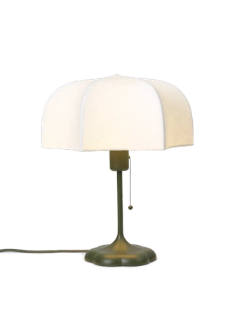 Lampa stołowa Poem zielona ferm LIVING