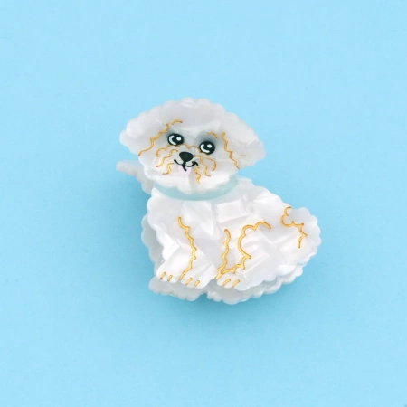 Klamra do włosów pies Bichon - Coucou Suzette