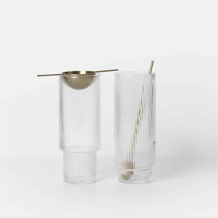 Szklanki Ripple wysokie zestaw ferm LIVING