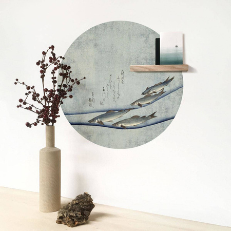 Naklejka magnetyczna okrągła Beauty of the trout Ø60cm Magnets