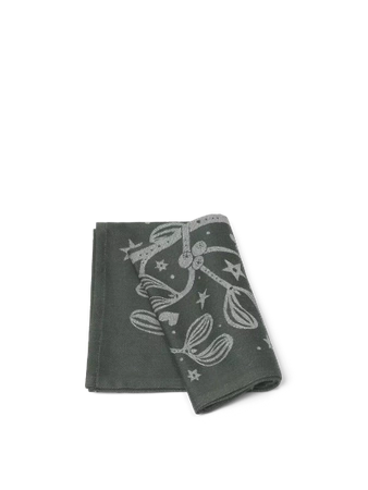 Ręcznik kuchenny jemioła zielona ferm LIVING