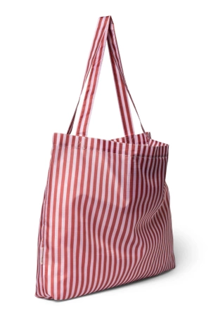 Torba na zakupy Red / Lilac Striped Grocery Bag Studio Noos