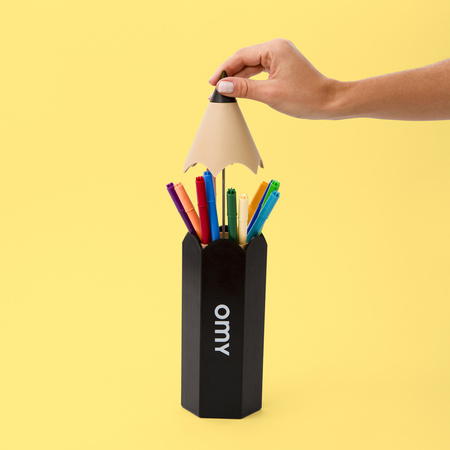 ORGANIZER NA DŁUGOPISY CZARNY OMY