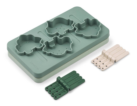 Foremki do lodów wielokrotnego użytku dino peppermint Liewood
