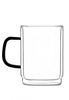 Komplet 2 szklanek z podwójną ścianką Carbon 350 ml  Vialli Design