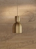 Lampa wisząca Socket Pendant Bell brass ferm LIVING