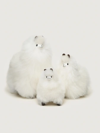 Przytulanka z naturalnej alpaki 32 cm MilkHUACAYA