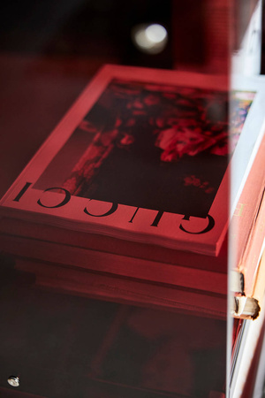 Regał akrylowy brązowy HK Living