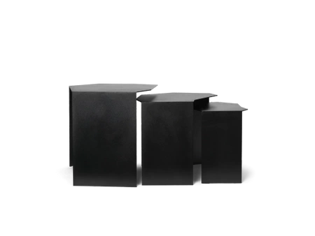 Zestaw stolików Shard czarny ferm LIVING
