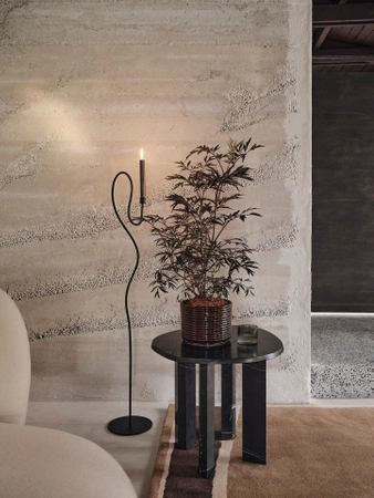 Stolik kawowy Taula czarny wysoki ferm LIVING