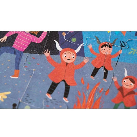 Dwustronne puzzle dla dzieci, Barcelona - Dzień i Noc Londji