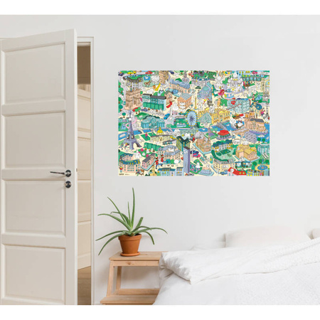 Plakat z naklejkami Paryż OMY