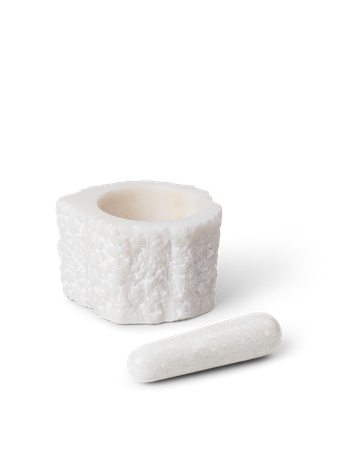 Moździerz Petra z kwarcu biały ferm LIVING